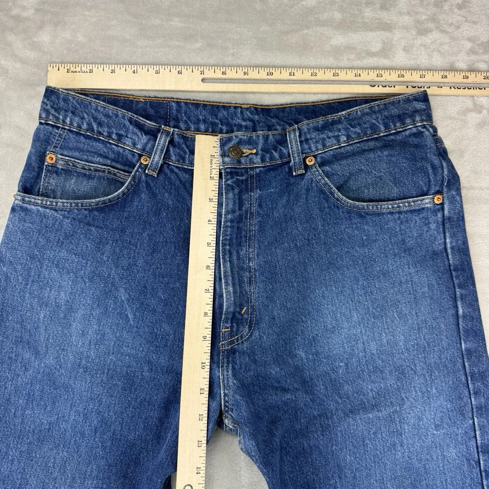 Vintage 1998 Levi's 607 Orange‎ Tab Jeans Mens 34x29 Japan Market Straight Leg